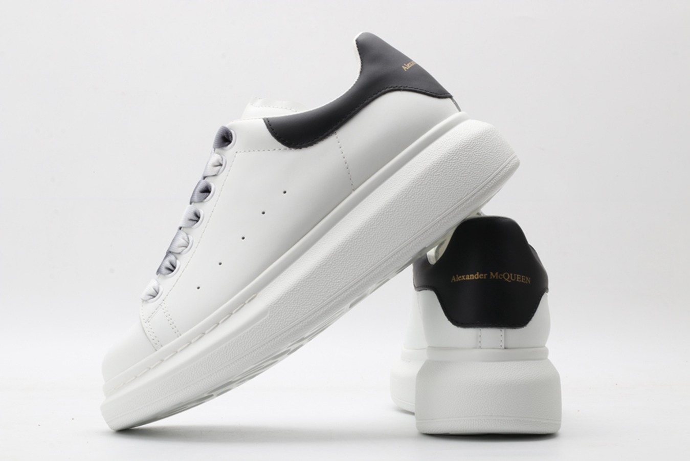 AMQ oversized sneakers with black heel