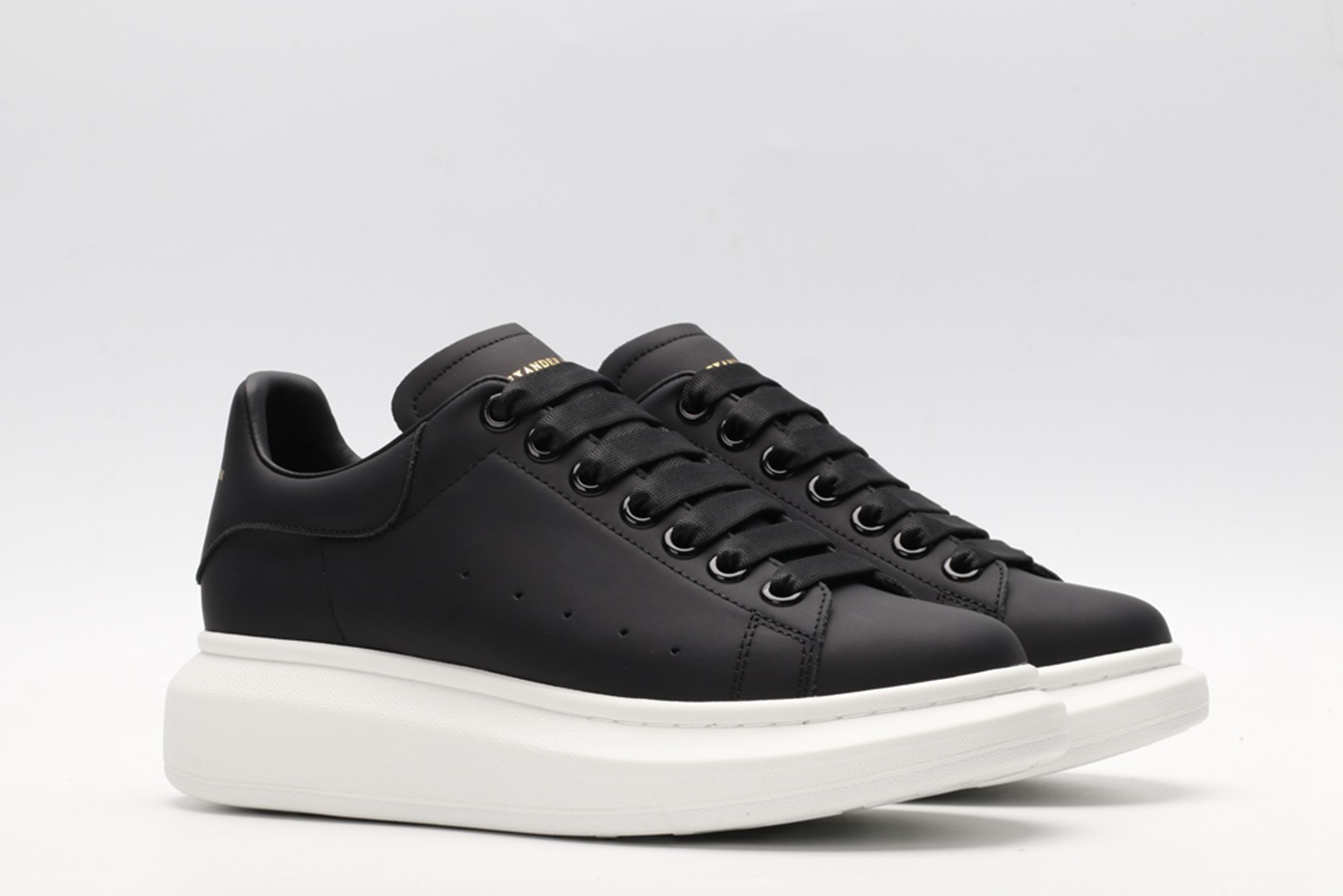 AMQ Black oversized sneakers