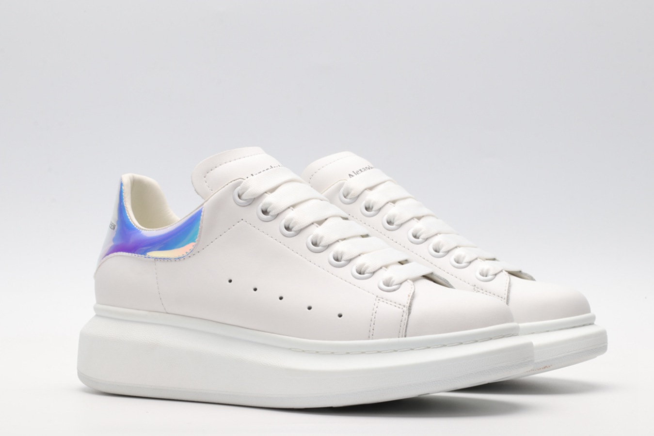 AMQ Oversized Leather Sneakers