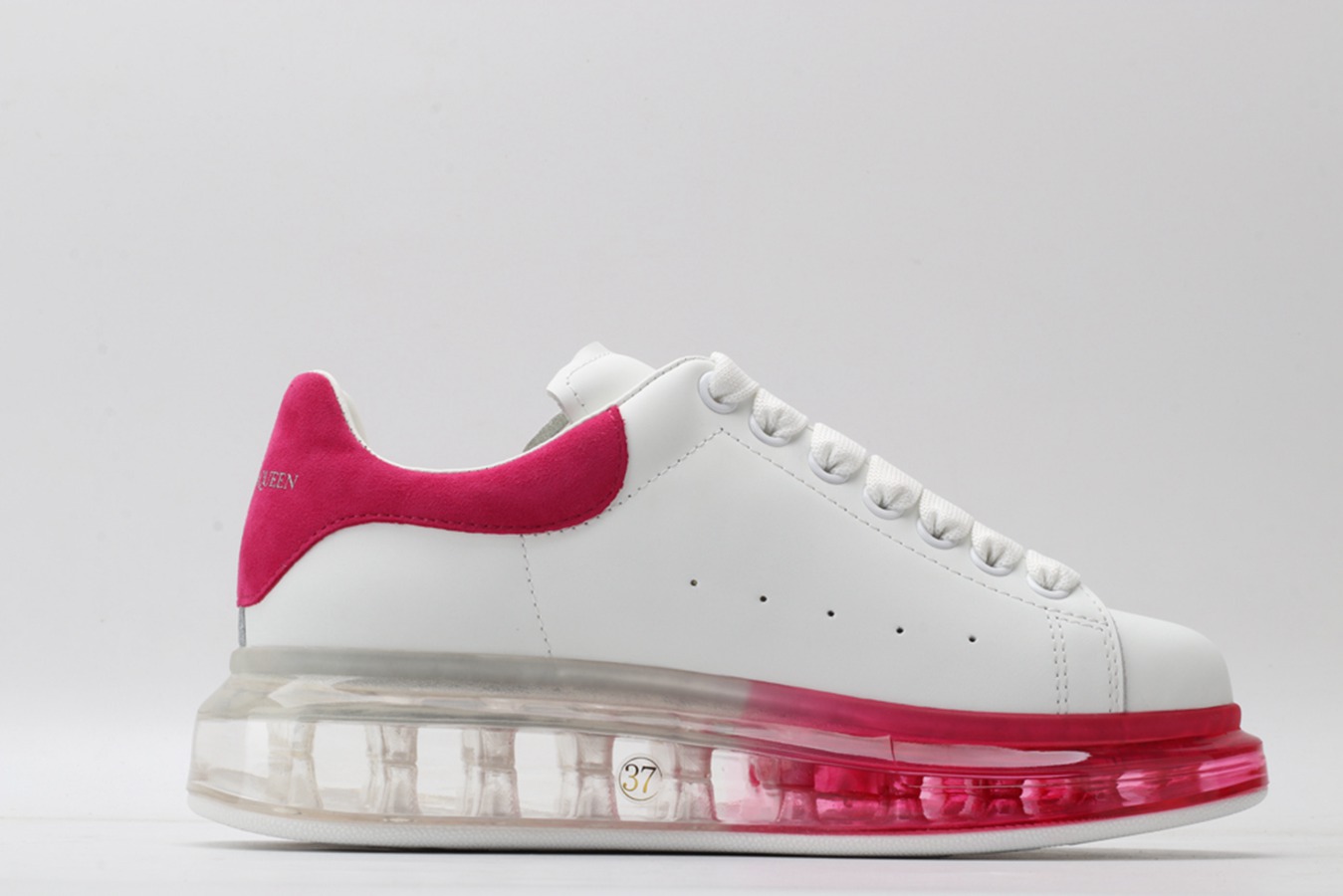 AMQ white & red oversized sneakers