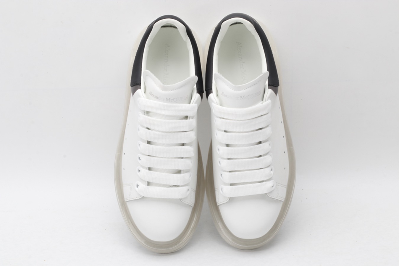 AMQ oversized sneakers with black heel