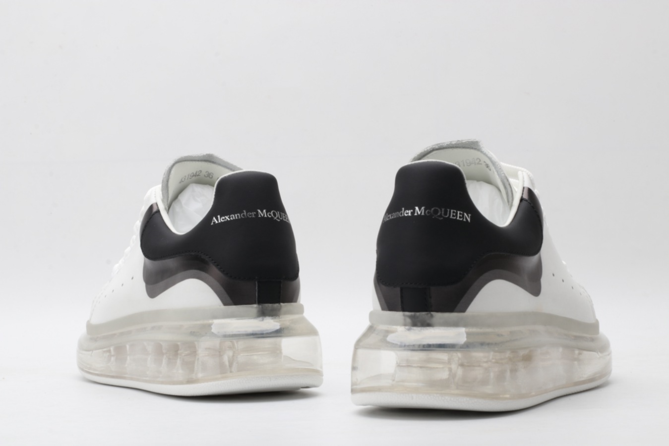 AMQ oversized sneakers with black heel