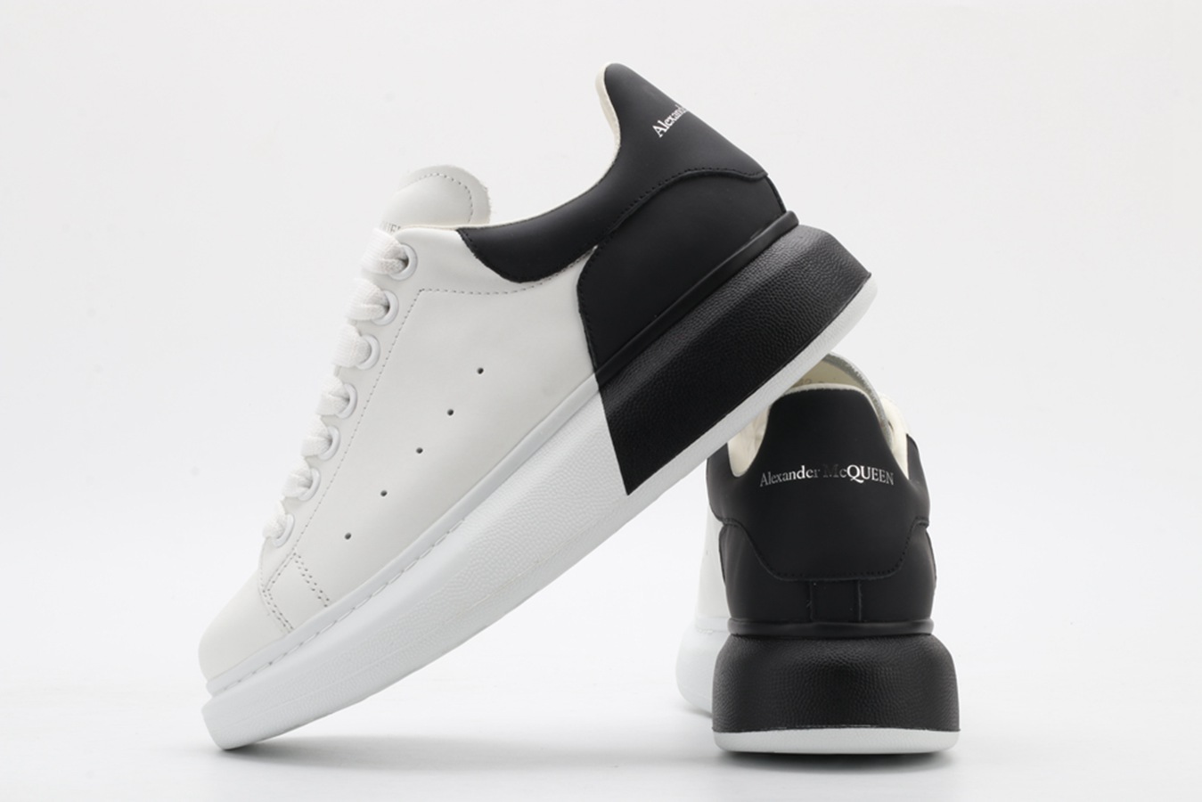 AMQ oversized sneakers with black heel