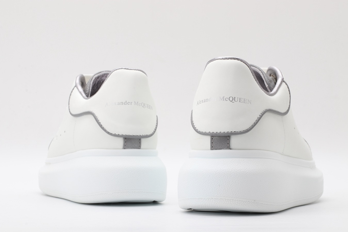 AMQ oversized white sneakers