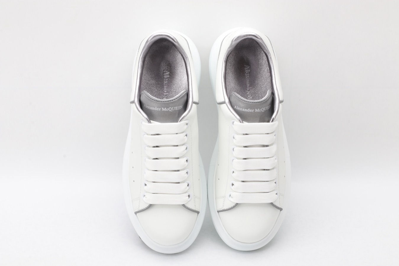 AMQ oversized white sneakers