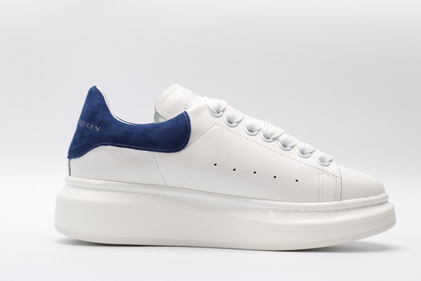 AMQ white&blue oversized sneakers