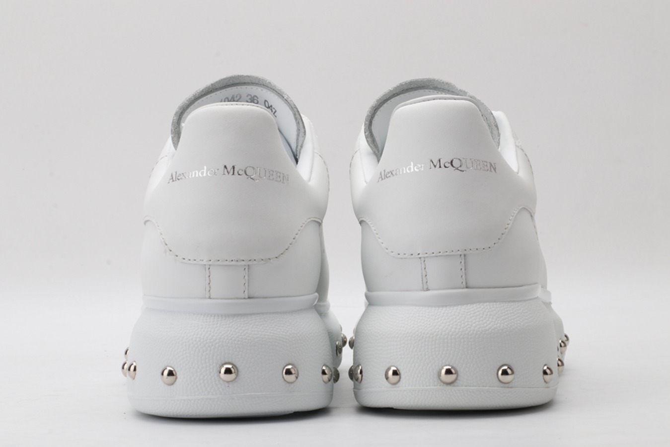 AMQ white oversized sneakers