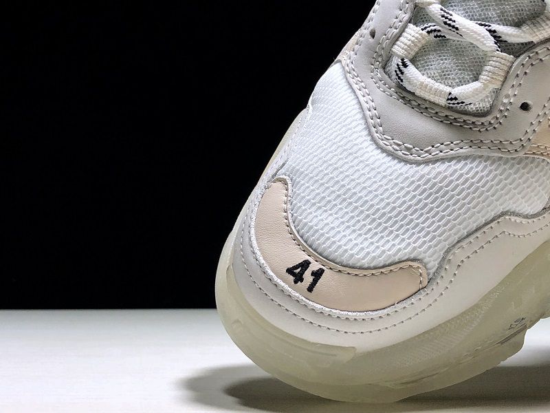 BLG White Triple-S C*Lear Sole Trainers Sneakers