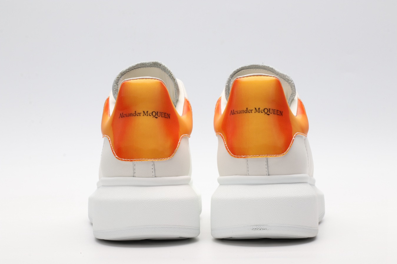 AMQ Oversized Leather Sneakers