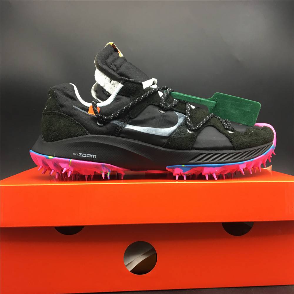 OFF-WHITE x Nike Zoom Terra Kiger 5 Black Purple CD8179-001
