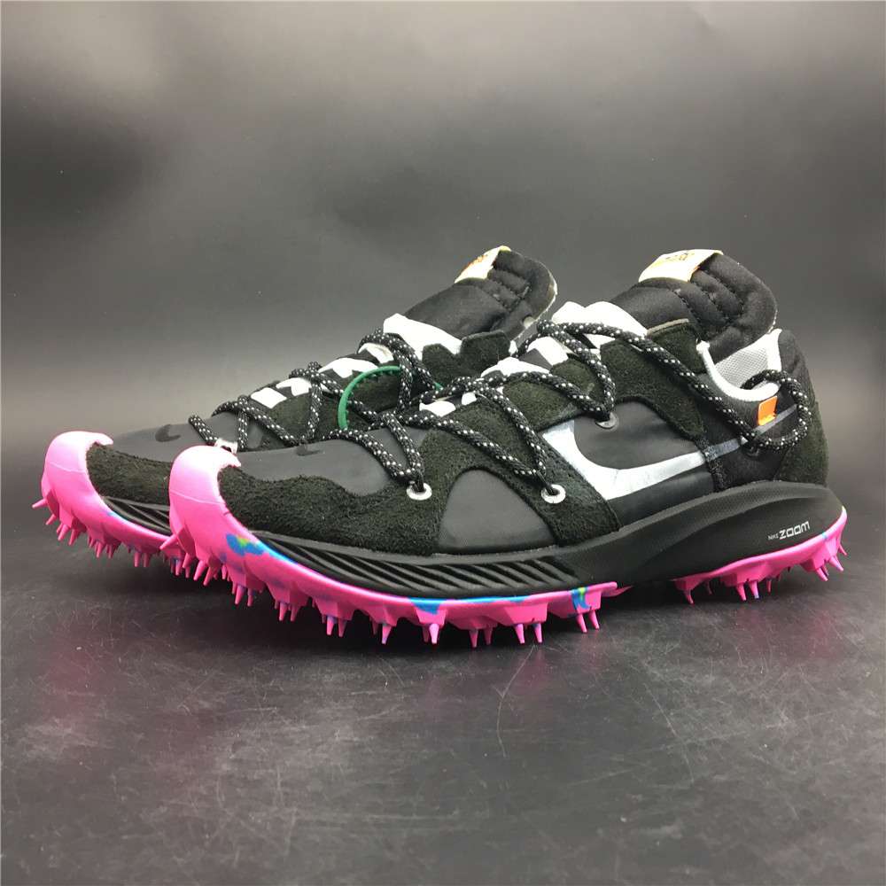 OFF-WHITE x Nike Zoom Terra Kiger 5 Black Purple CD8179-001