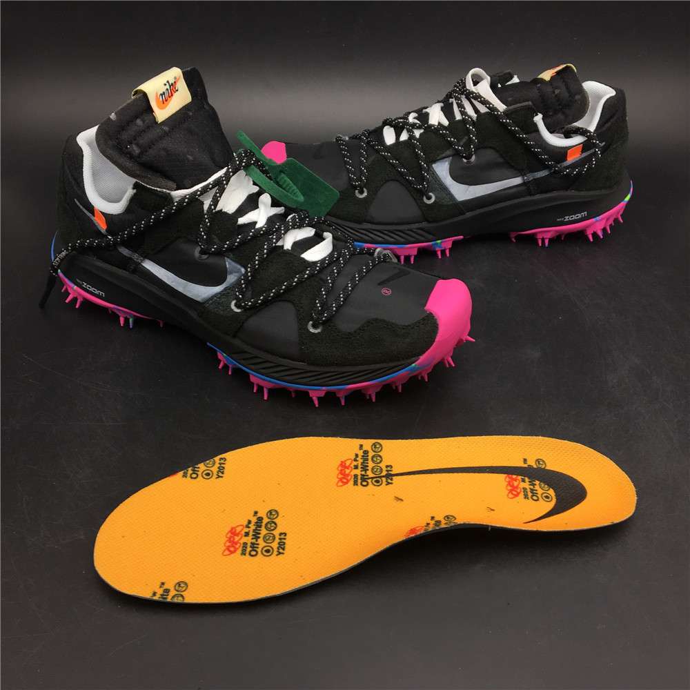 OFF-WHITE x Nike Zoom Terra Kiger 5 Black Purple CD8179-001