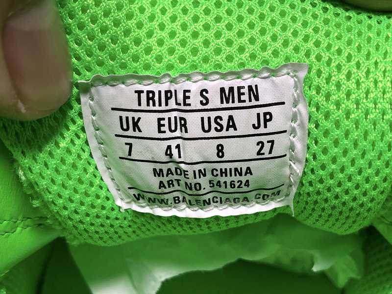 BLG Green Triple-S C*Lear Sole Trainers Sneakers