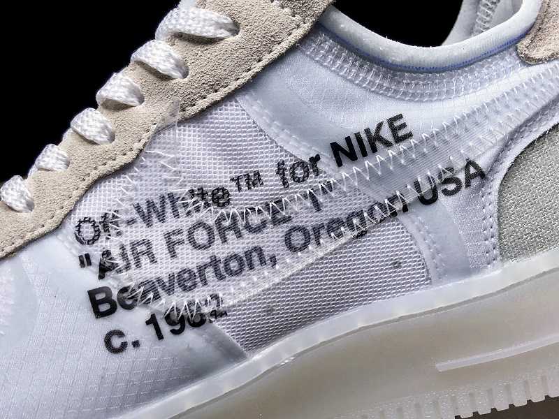 Off White x Air Force 1 AF1 White AO4606-100
