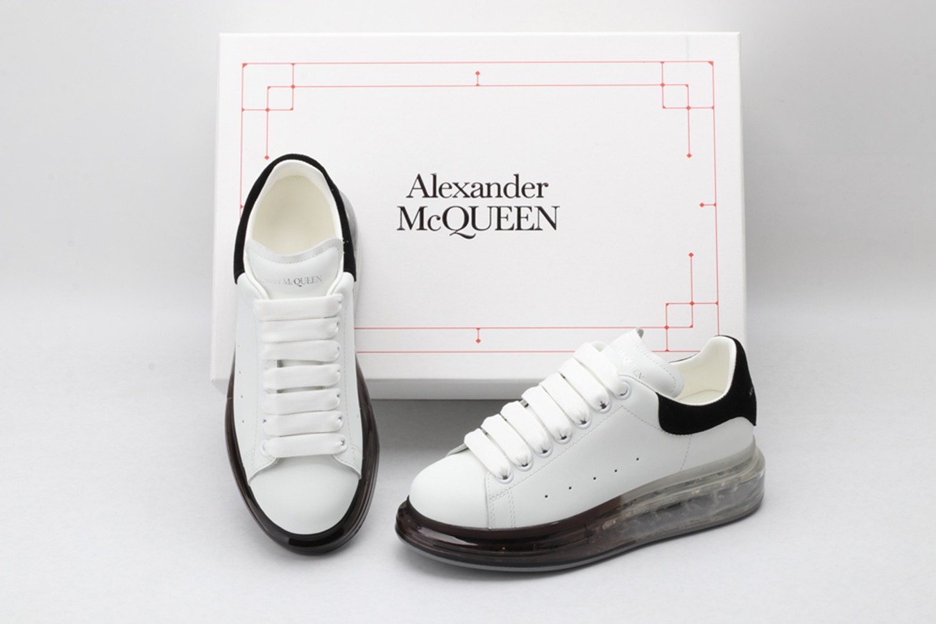 AMQ oversized sneakers with black heel