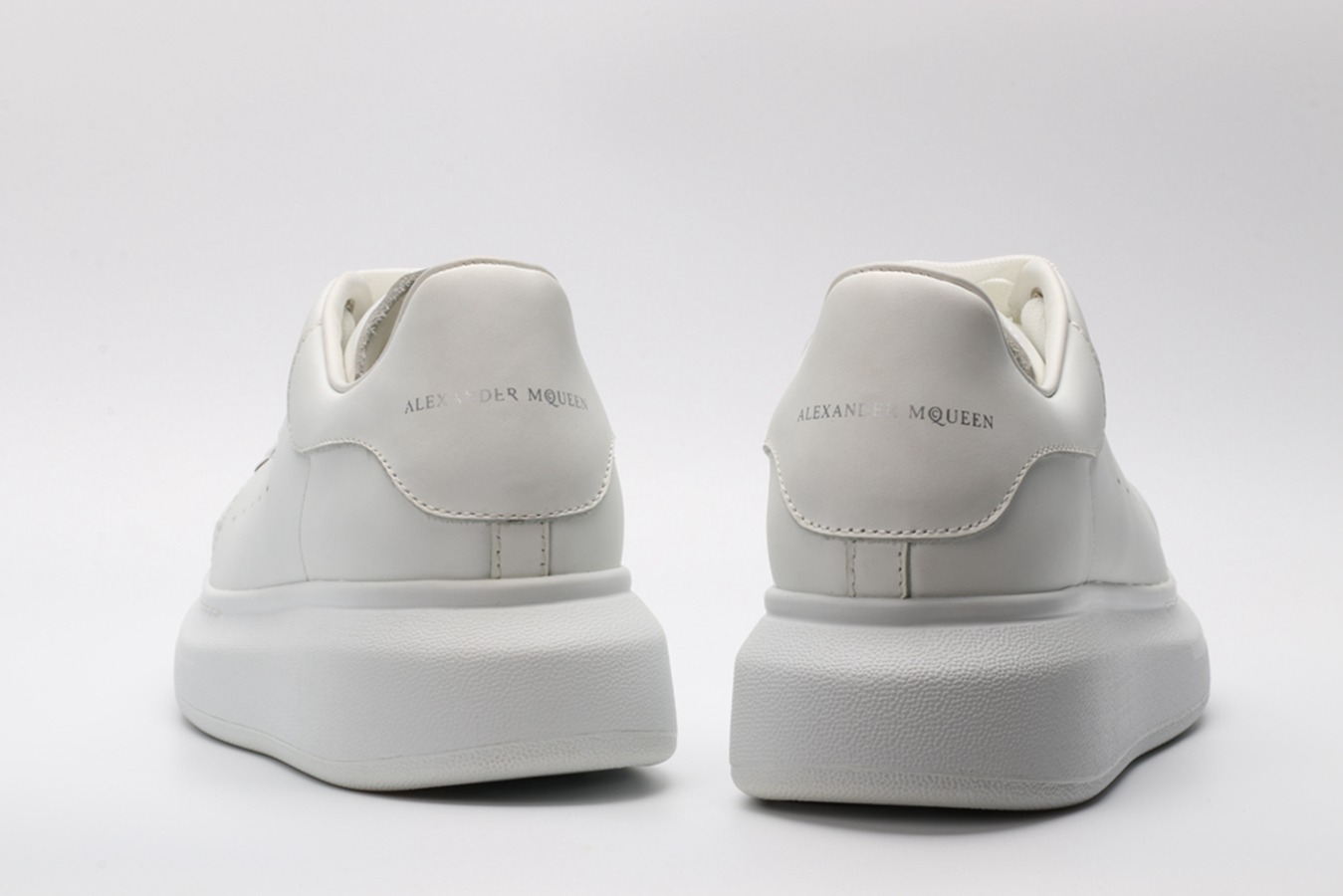 AMQ Leather Platform Sneakers