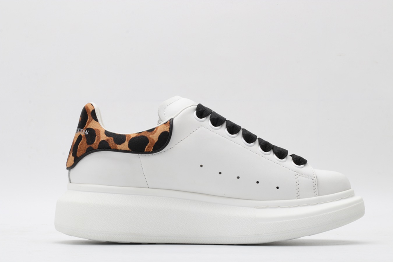 AMQ 40MM LEATHER & PONYSKIN SNEAKERS