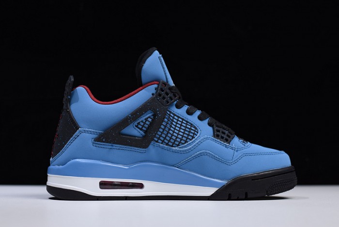 Travis Scott x Air Jordan 4 "Houston Oilers" University Blue 308497-406