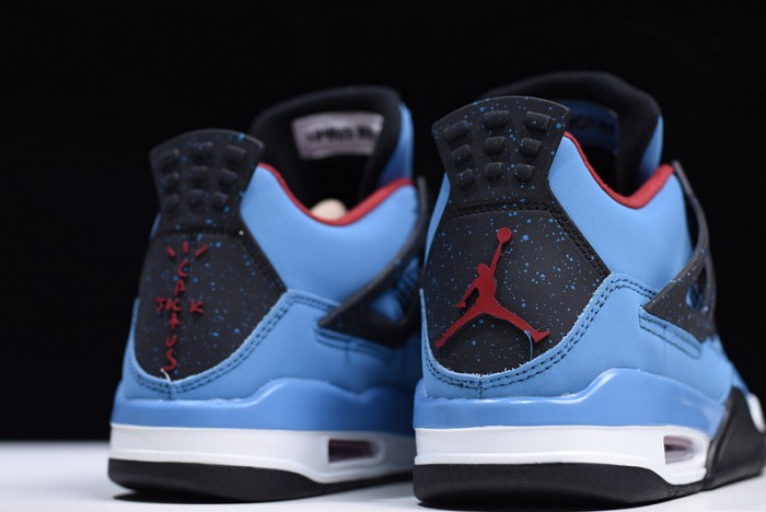 Travis Scott x Air Jordan 4 "Houston Oilers" University Blue 308497-406