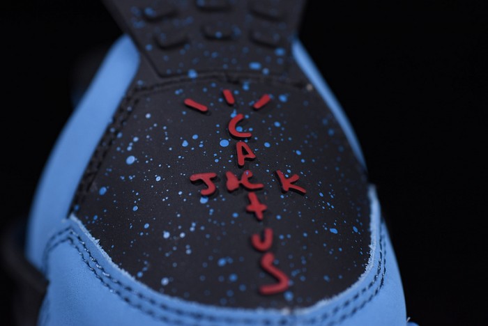 Travis Scott x Air Jordan 4 "Houston Oilers" University Blue 308497-406