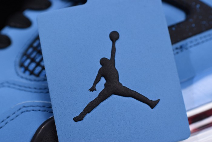 Travis Scott x Air Jordan 4 "Houston Oilers" University Blue 308497-406