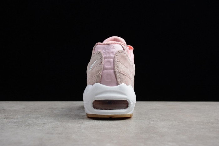 NIKE womens WMNS Air Max 95 "PRISM PINK" White-Sheen-Black 919924-600