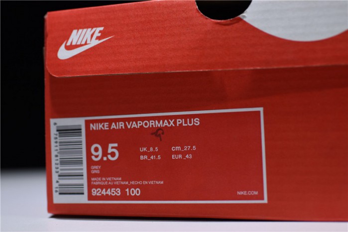 Nike VaporMax Plus "Triple White" Pure Platinum mens 924453-100