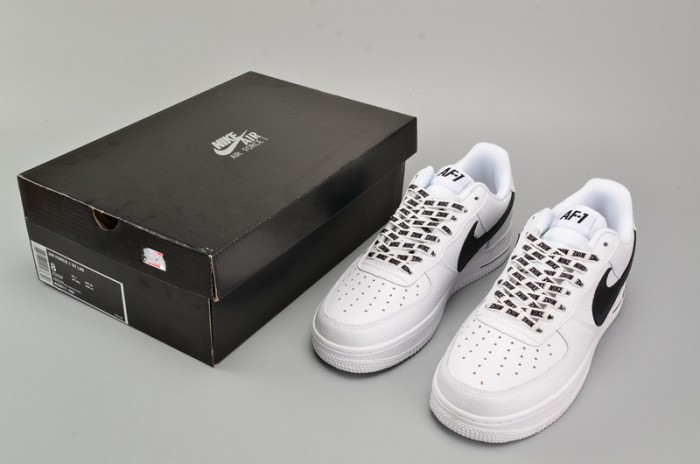 Nike Air Force 1 ´07 LV8 NBA Sz 18 White/ Black Athletic Shoes 823511-103