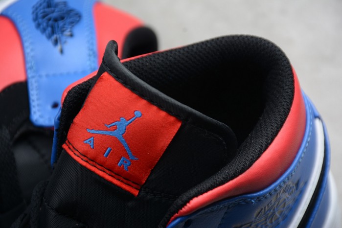 Air Jordan 1 Mid GS "Top 3" Red/Blue/White/Black 554725-124