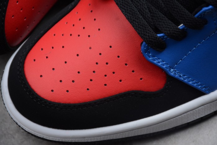 Air Jordan 1 Mid GS "Top 3" Red/Blue/White/Black 554725-124