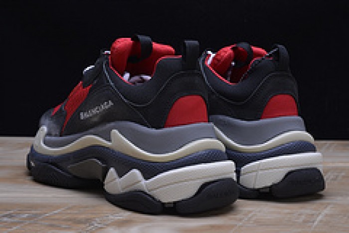 BLG Triple S Sneakers Red Black