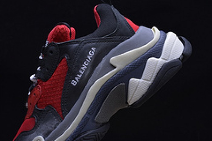 BLG Triple S Sneakers Red Black