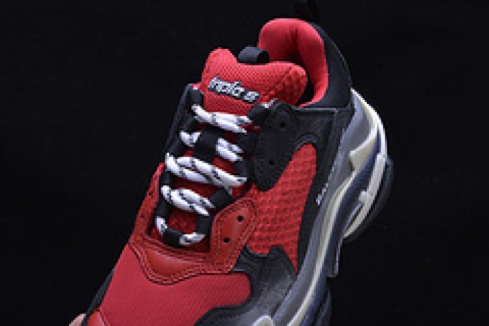 BLG Triple S Sneakers Red Black