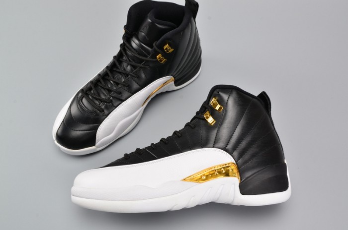 AIR JORDAN 12 RETRO "WINGS" black/ metallic gold-white mens 848692-033