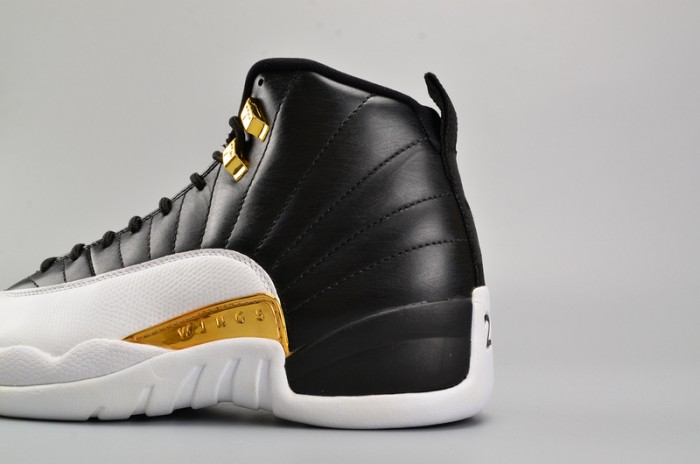 AIR JORDAN 12 RETRO "WINGS" black/ metallic gold-white mens 848692-033