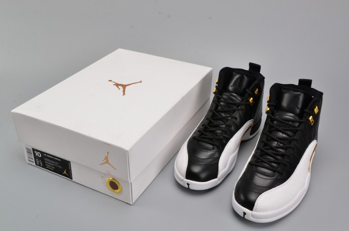 AIR JORDAN 12 RETRO "WINGS" black/ metallic gold-white mens 848692-033