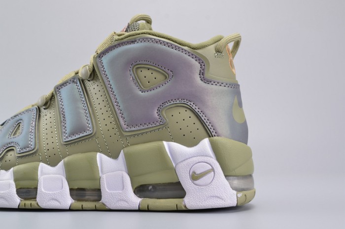 Nike Air More Uptempo "Iridescent" Dark Stucco/White 917593-001