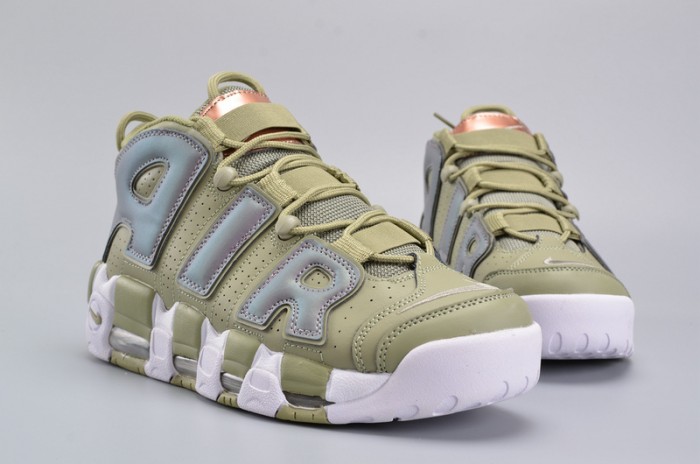 Nike Air More Uptempo "Iridescent" Dark Stucco/White 917593-001