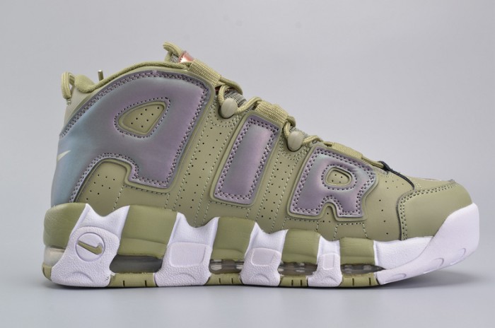 Nike Air More Uptempo "Iridescent" Dark Stucco/White 917593-001