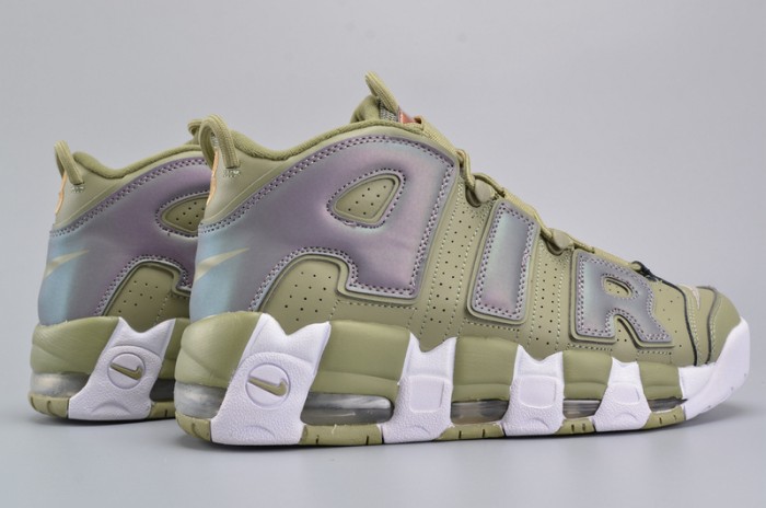 Nike Air More Uptempo "Iridescent" Dark Stucco/White 917593-001