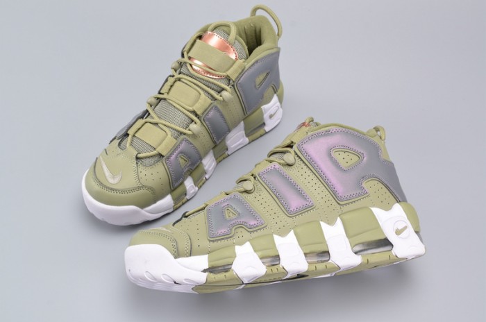 Nike Air More Uptempo "Iridescent" Dark Stucco/White 917593-001