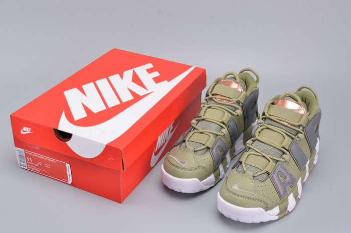 Nike Air More Uptempo "Iridescent" Dark Stucco/White 917593-001