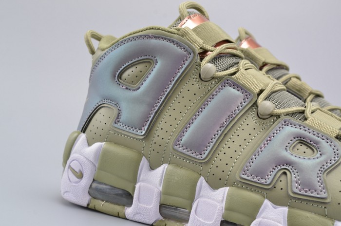 Nike Air More Uptempo "Iridescent" Dark Stucco/White 917593-001