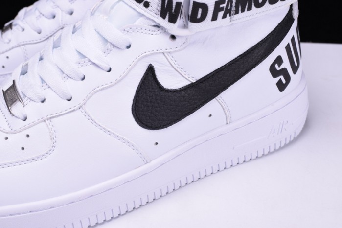 nike S*p*e air force 1 one high hi white world famous 698696-100