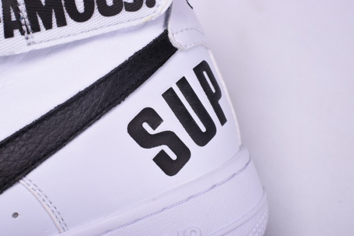 nike S*p*e air force 1 one high hi white world famous 698696-100