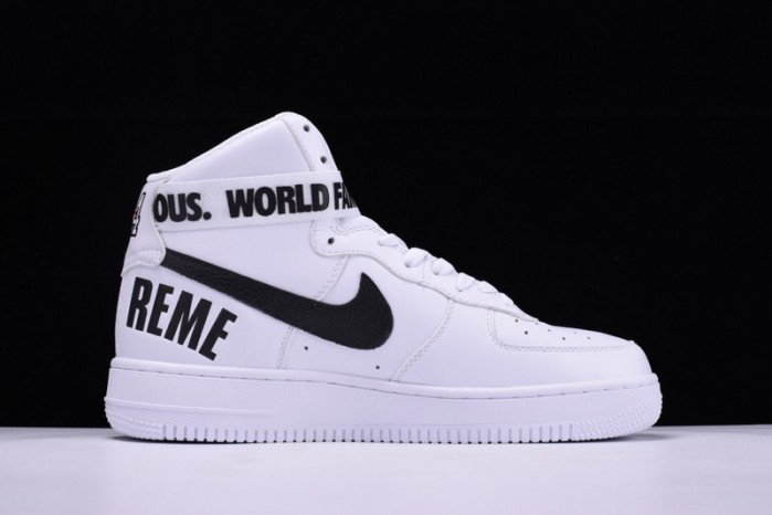 nike S*p*e air force 1 one high hi white world famous 698696-100