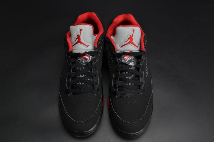 Air Jordan 5 Retro Low "Alternate 90" black/ red mens 819171-001