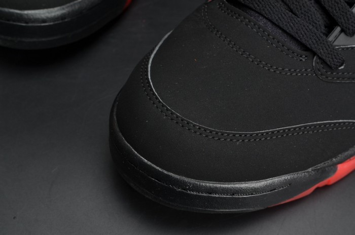 Air Jordan 5 Retro Low "Alternate 90" black/ red mens 819171-001