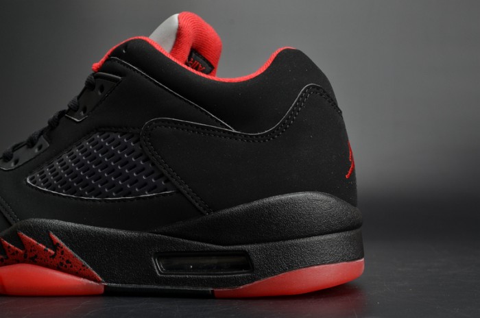 Air Jordan 5 Retro Low "Alternate 90" black/ red mens 819171-001