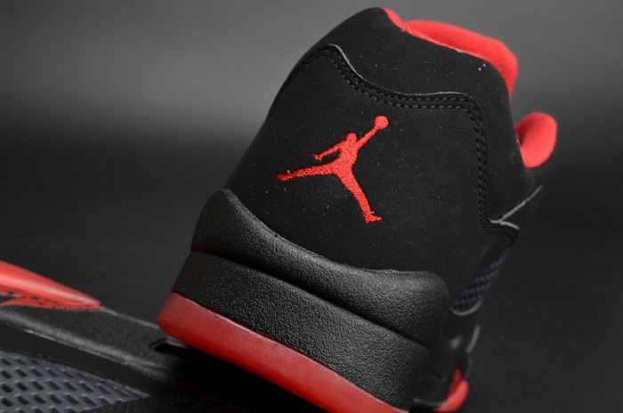 Air Jordan 5 Retro Low "Alternate 90" black/ red mens 819171-001